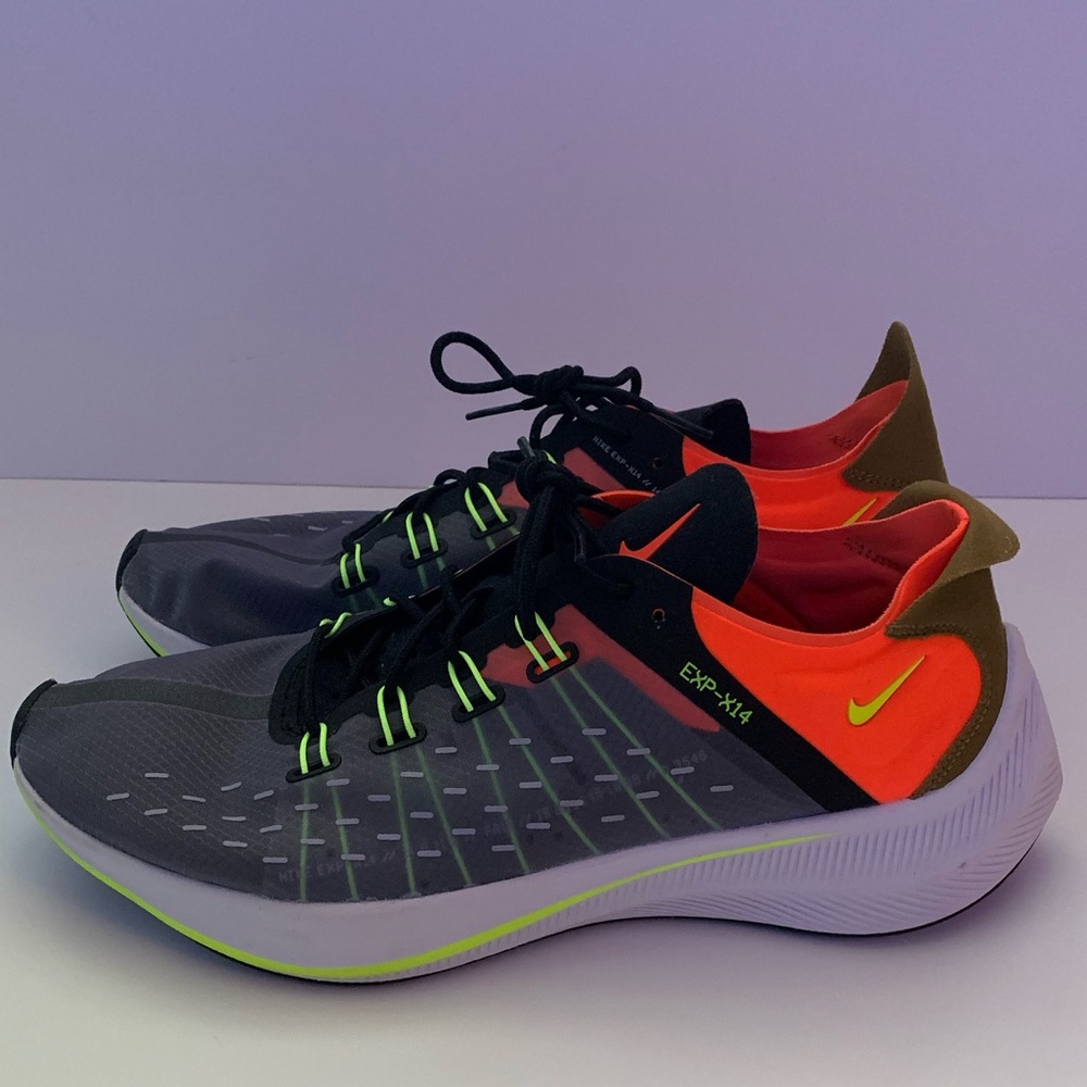 NIKE EXP-X14 React Orange and Grey